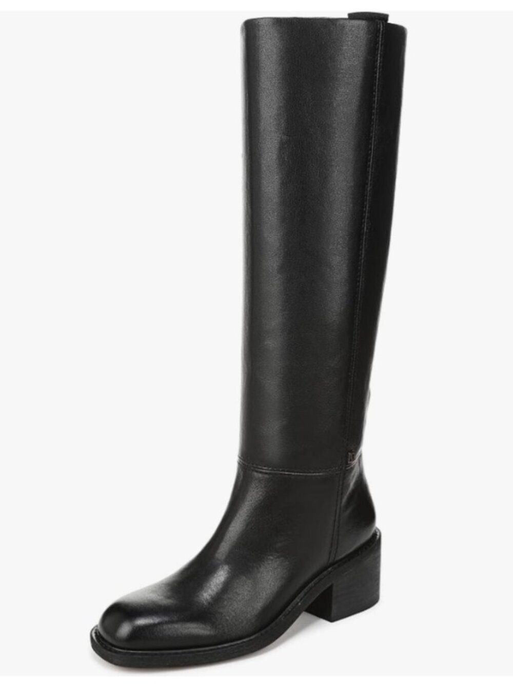 Franco Sarto Women's Niva Fashion Boot Black Leather 10 M Wide Calf